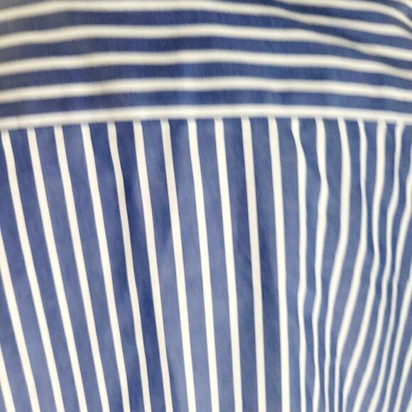 Easy Care Cotton Stripe Print Point collar Short sleeve Button Front shirt Size - Picture 6 of 14